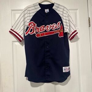 Majestic Braves Baseball Jersey Jones #10 Size Medium
